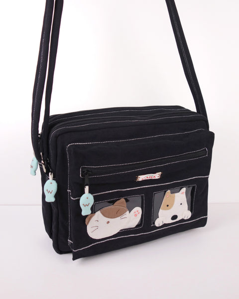 All-Aboard Crossbody (Cat and Dog) Large