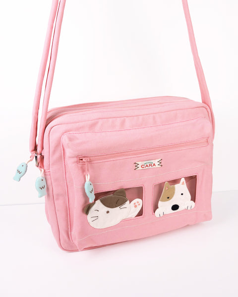All-Aboard Crossbody (Cat and Dog) Large