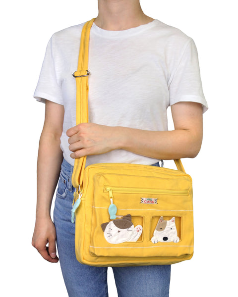 All-Aboard Crossbody (Cat and Dog) Large
