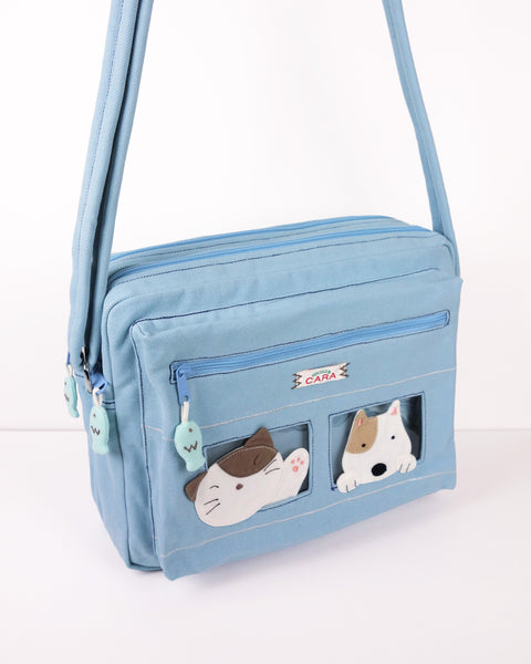 All-Aboard Crossbody (Cat and Dog) Large