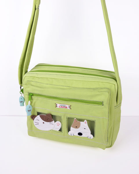 All-Aboard Crossbody (Cat and Dog) Large