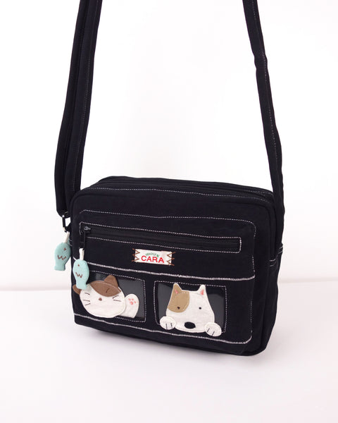 All-Aboard Crossbody (Cat and Dog) Medium