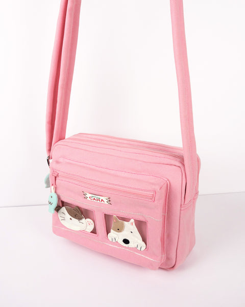 All-Aboard Crossbody (Cat and Dog) Medium