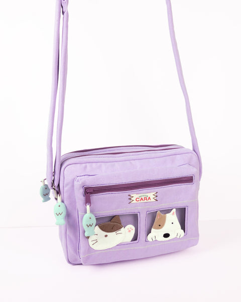 All-Aboard Crossbody (Cat and Dog) Medium