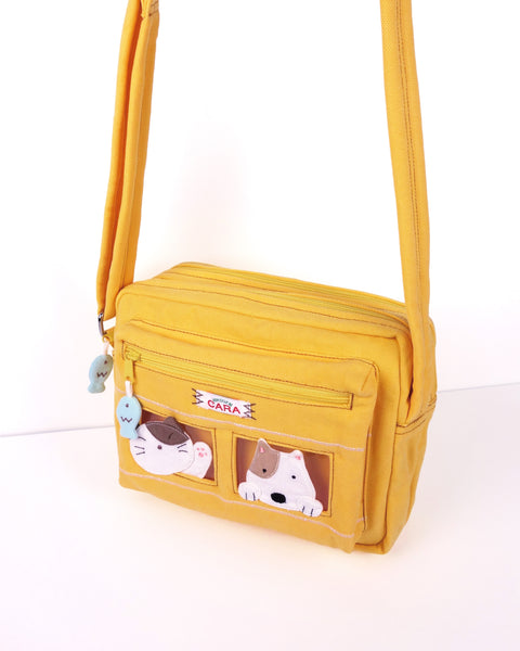 All-Aboard Crossbody (Cat and Dog) Medium