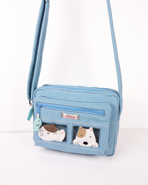 All-Aboard Crossbody (Cat and Dog) Medium