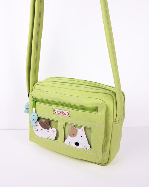 All-Aboard Crossbody (Cat and Dog) Medium