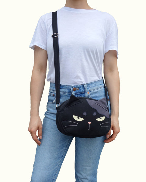 Grumpy Cat Face Crossbody Medium