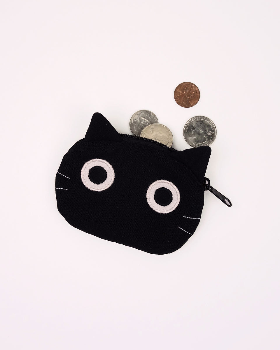 Cat face coin discount purse