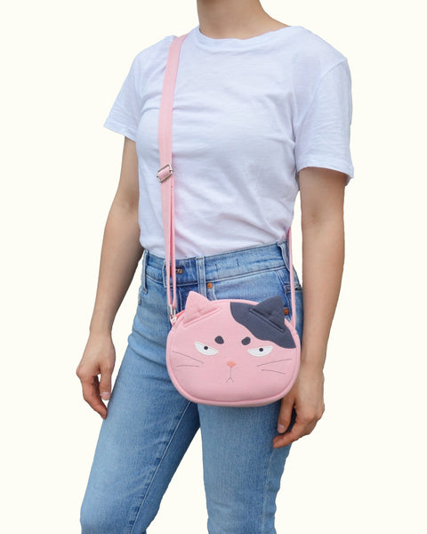 Grumpy Cat Face Crossbody Small