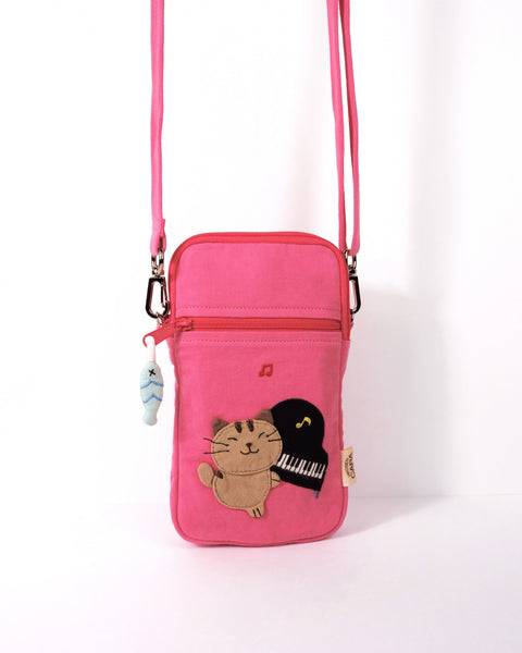 Piano Cat Phone Crossbody