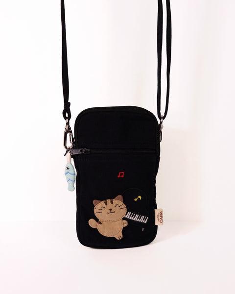 Piano Cat Phone Crossbody