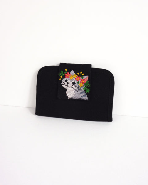 Flower Kitty Card Case