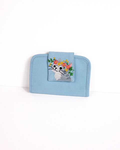 Flower Kitty Card Case