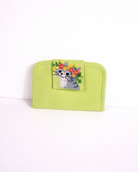 Flower Kitty Card Case