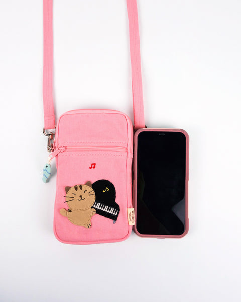 Piano Cat Phone Crossbody