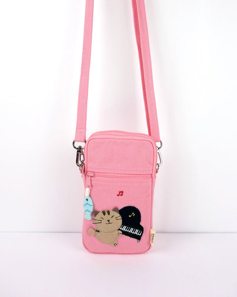 Piano Cat Phone Crossbody