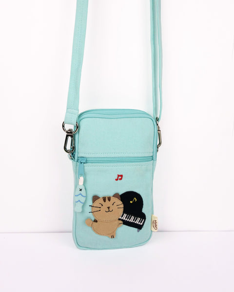 Piano Cat Phone Crossbody