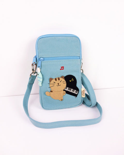 Piano Cat Phone Crossbody