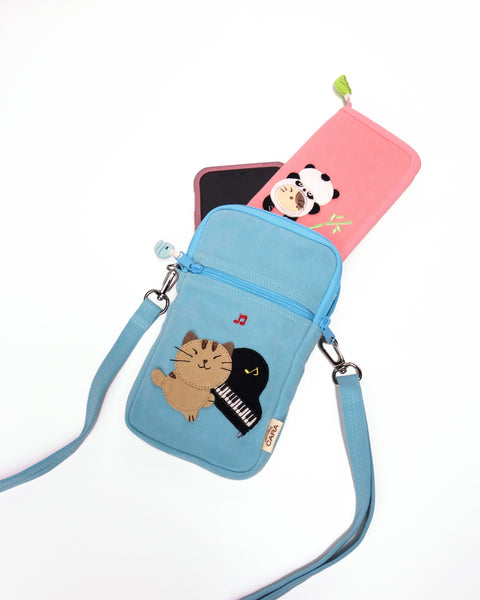 Piano Cat Phone Crossbody