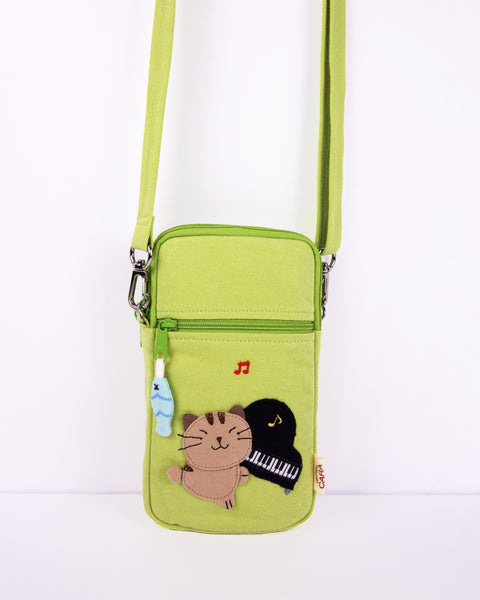 Piano Cat Phone Crossbody