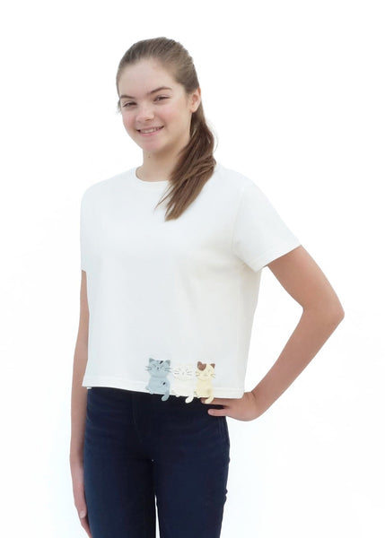 Three Lil Kittens Crop Top