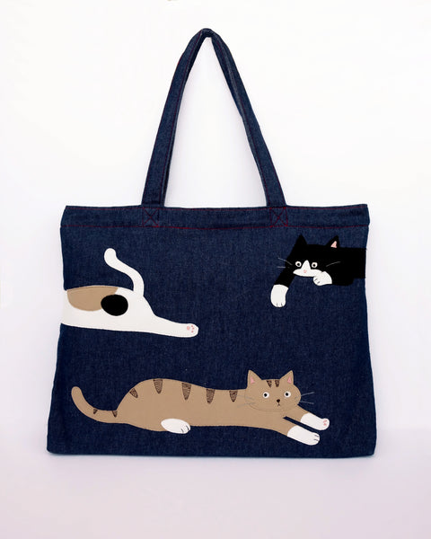 Taffy Cats Flat Tote