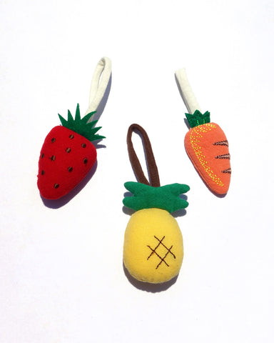 Fruit and Veggie Zipper Charms