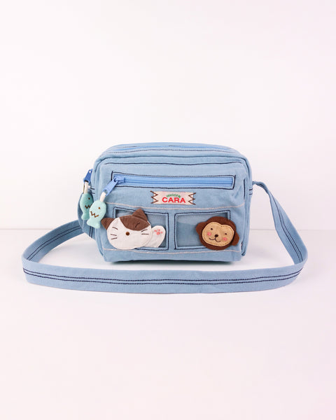 All-Aboard Crossbody (Cat and Monkey) Small
