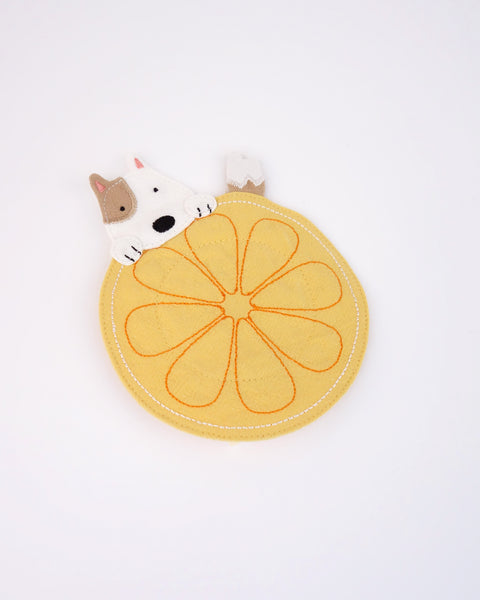 Lemon Pup Coaster
