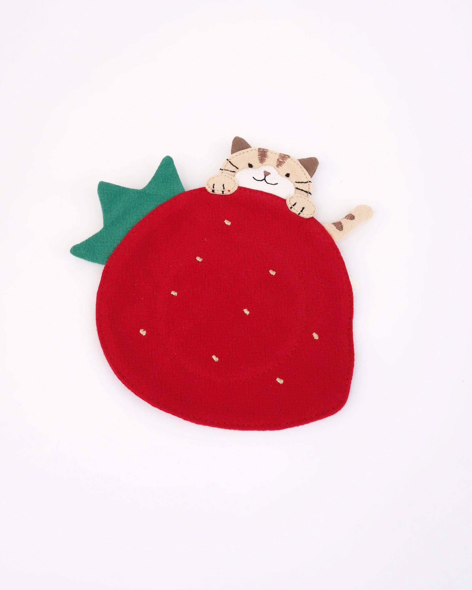 Strawberry Cat Coaster